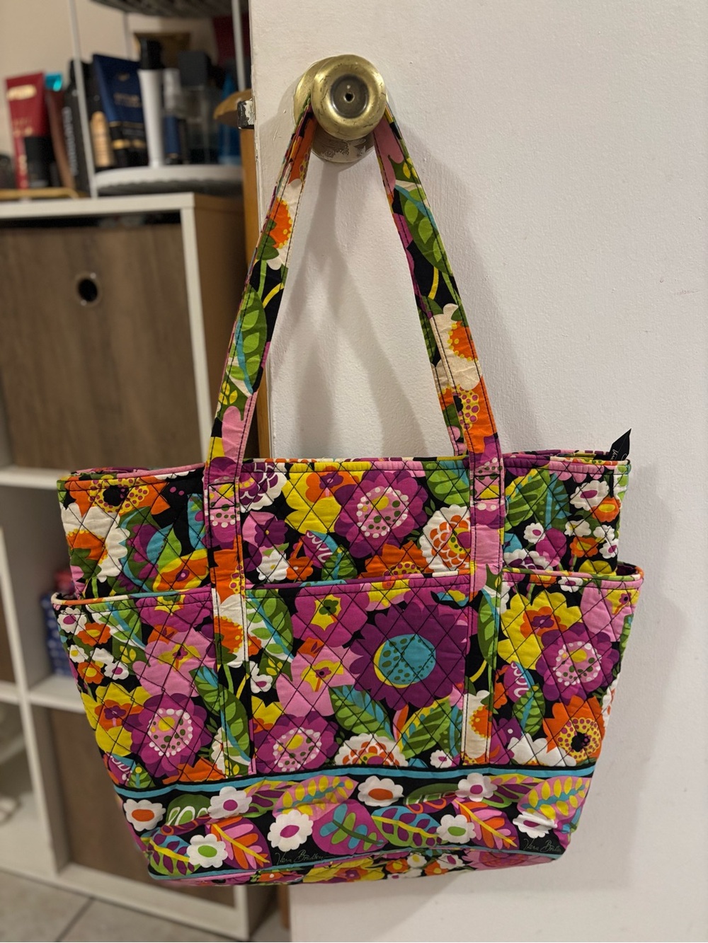 Vera Bradley Floral Quilted Tote - Pink Multi
